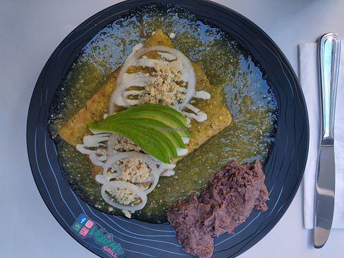 Enchiladas at Verde Y Rojo in Tijuana