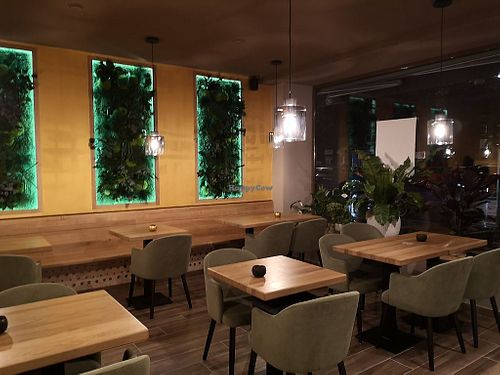 Spacious modern interior at BODHI - Vegan Living in Hamburg