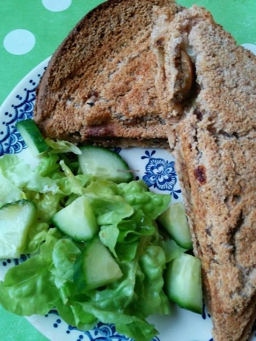 Harvest Toastie at Yaffle Cafe and Bookshop in Derby