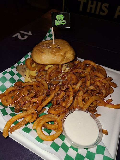 The praise cheezus at HapPea Vegans in Austin