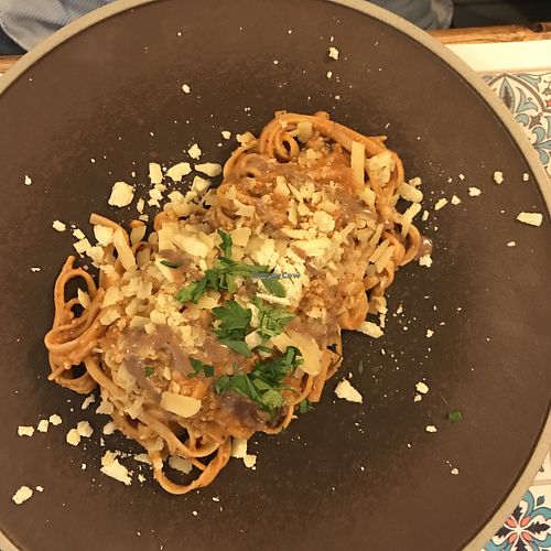 Tagliatelle nocciole e porcini  at Status Quo in Rome