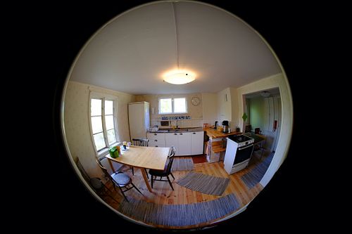 In the kitchen is room for the guests to prepare plant based food.  We may also offer some meals in our vegan café around 100 meters away. at Skärva Gård in Karlskrona