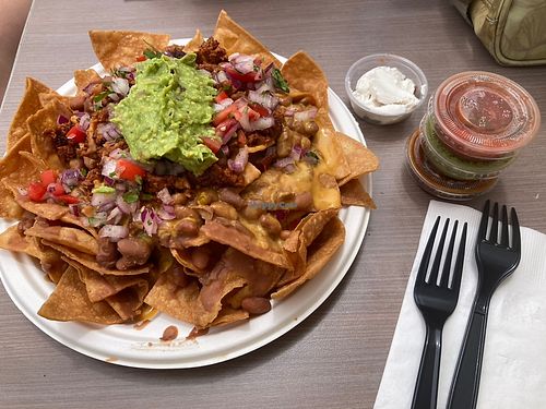 Vegan Nachos   at Tacos Cancun in Newport Beach