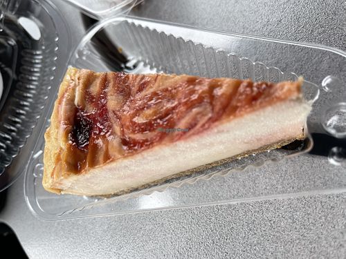 Gluten-free vegan cherry swirl (comes frozen)  at Muddy Paws Cheesecake in St Louis Park