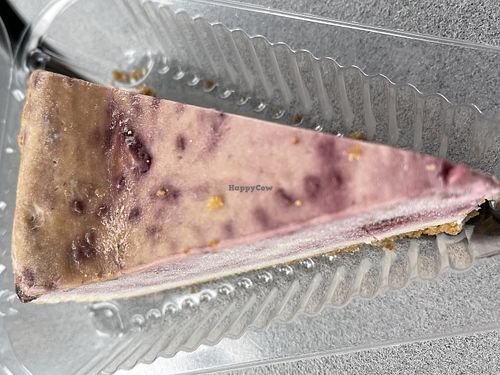 Vegan raspberry cheesecake   at Muddy Paws Cheesecake in St Louis Park