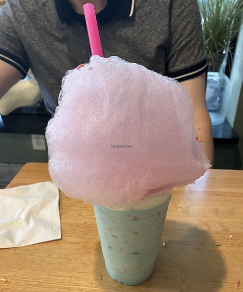 Cotton candy milkshake !  at Boardwalk Vegan in Havertown