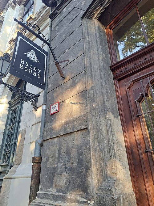 Exterior (Brody House signage) at The Garden Cafe & Restaurant in Budapest