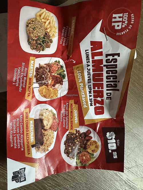 Lunch set menus  at 100% HP in San Juan