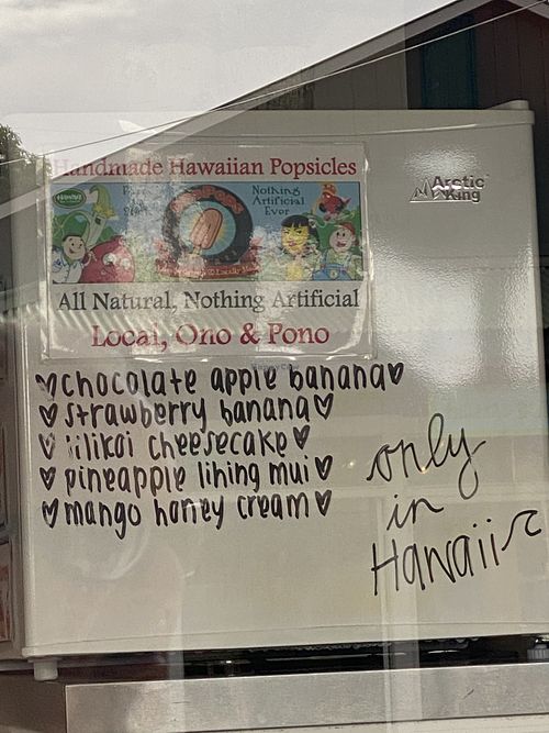 Popsicles! at Japanese Grandma's in Hanapepe