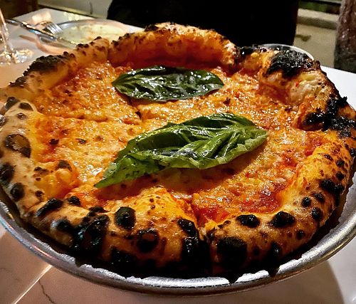 Tomato and cheese pizza  at Sestina - Culver City in Culver City