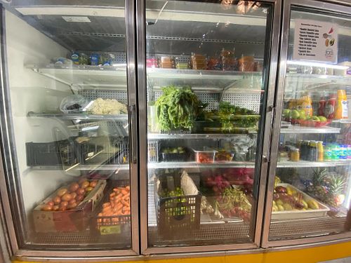 Veggie case at El Antojo at Joe's Deli - Maybe closed in Los Barriles