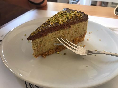Pistache cheesecake at Nativa in Rome