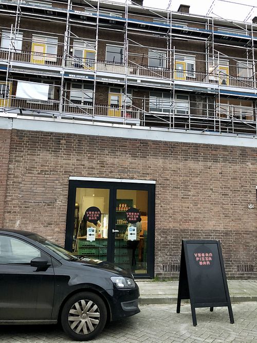 Front at Vegan Pizza Bar in Rotterdam