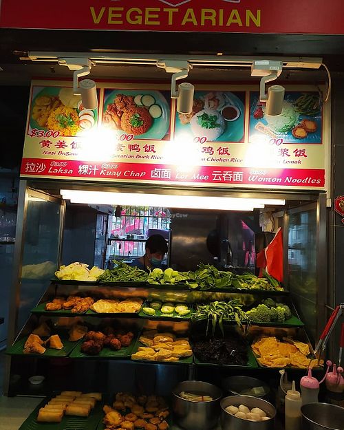 Vegetarian stall located in the Coffeeshop at Blk 122 AMK at Vegetarian 斋 - Blk 122 AMK  in Northeast Singapore
