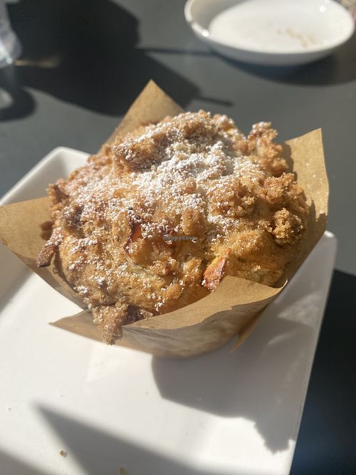 Close-Up of The Vegan Pear Lavender Muffin 😛 Tasty  at The Press in Livermore