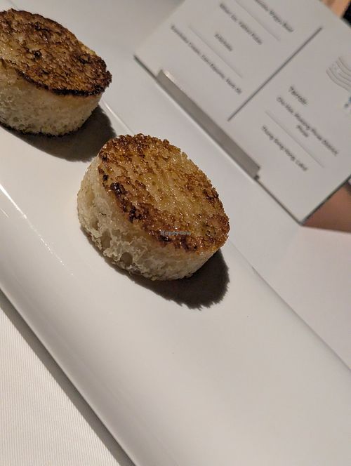 Compressed naan at Haoma in Bangkok