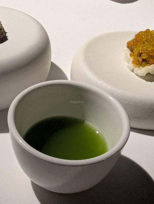 Spiced mango juice at Haoma in Bangkok