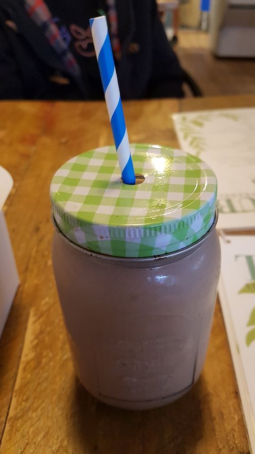 Chocolate PB Banana Smoothy at The V Hub in Swansea