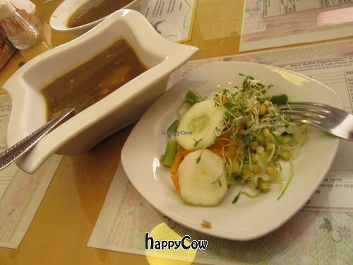 Salad + Soup at Como En Casa in Arequipa