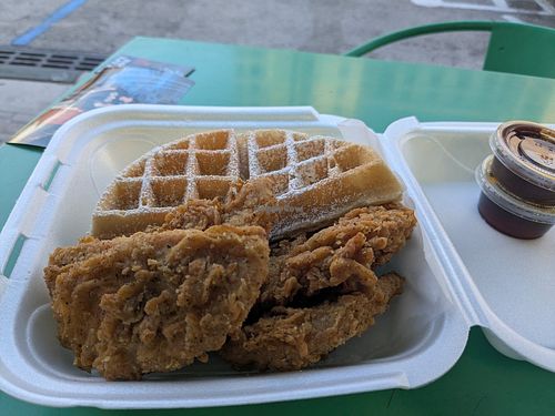 Chicken and Waffles at C4Eats in Hollywood