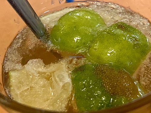 lemonade at Loving Hut in Hamburg