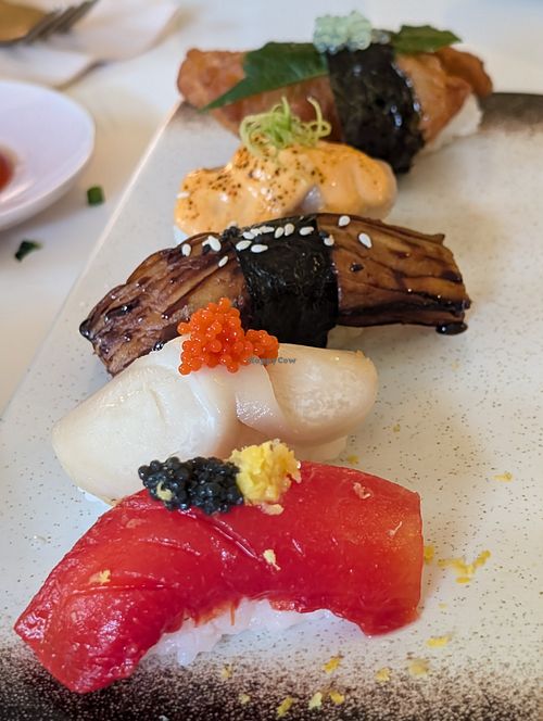 Sampler at Golden State Vegan Sushi in Bangkok