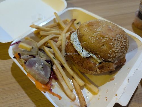 Much better than the delivery photo lets on at Golden State Vegan Sushi in Bangkok