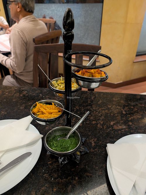 Complimentary pickle at Ashiana Vegetarian Restaurant in Nairobi