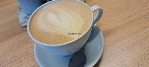 Oat flat white at Vegan Earth in Ayr