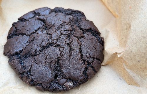 Chocolate cookie at New Dawn Vegan Coffee Shop in Borrowdale