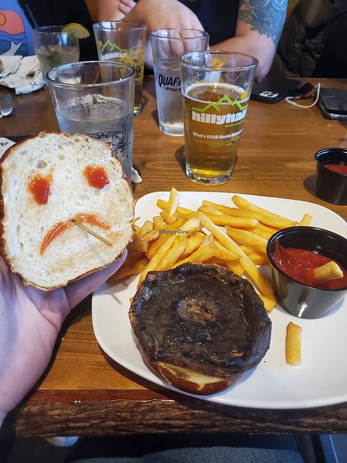 The only "vegan" option lol... at Hard Truth Distilling Company in Nashville