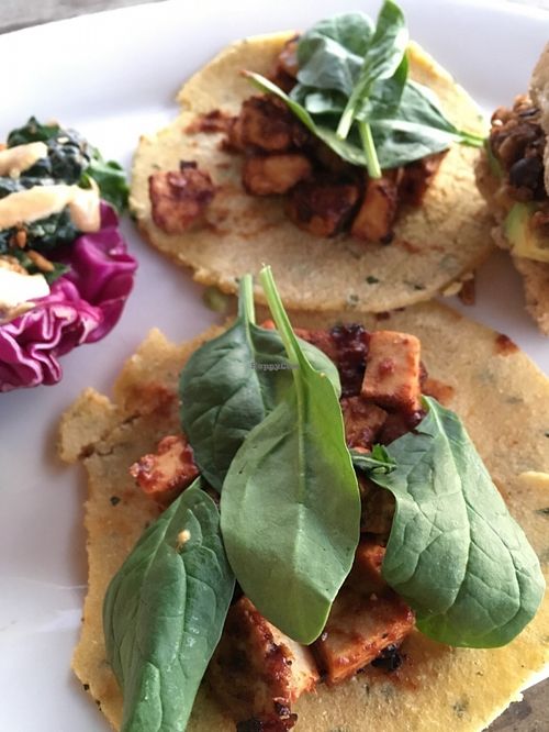 Happy Hour street tacos (Fall/Winter 2015) at Pomegranate Cafe in Phoenix