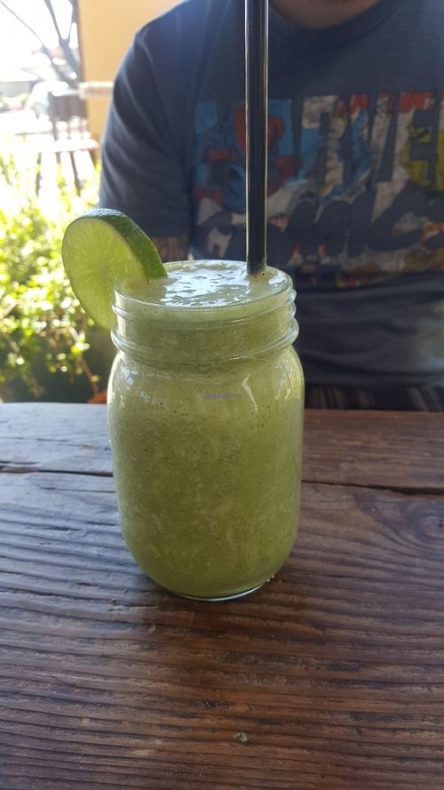 Peachy Basil Smoothie at Pomegranate Cafe in Phoenix