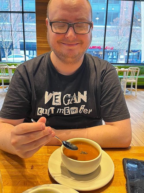 butternut squash soup at True Food Kitchen  in Columbus