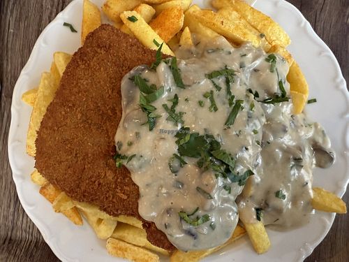 vegan schnitzel  at Rebels in Bamberg