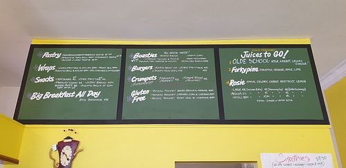 Menu at Fork Knows in Coffs Harbour