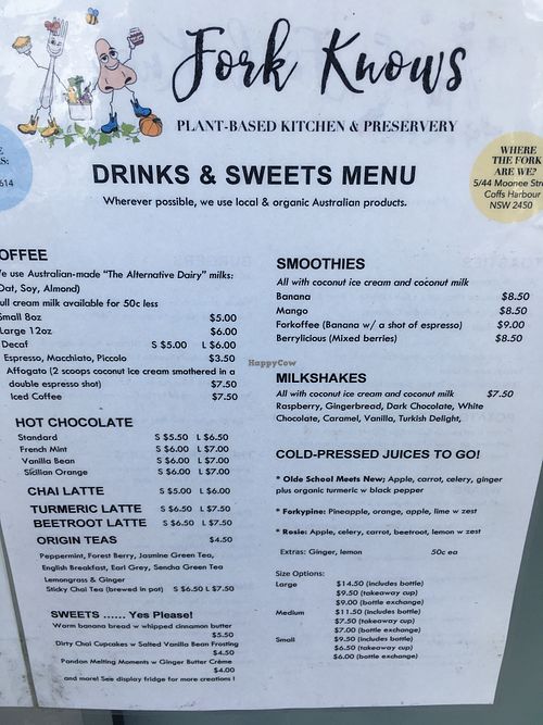   at Fork Knows in Coffs Harbour