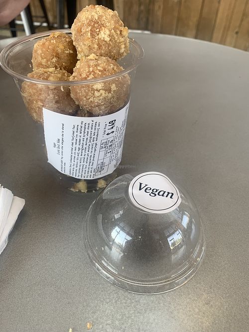 Vegan crumb donut holes…very yummy!   at Whole Foods Market - Roseville in Roseville