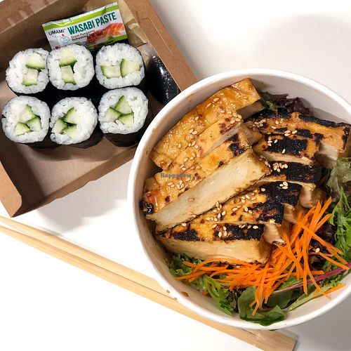 Teriyaki tofu don at Hachi Kichi in Brighton