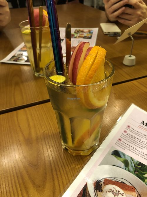 Organic white tea with fruits $7.50 at Well Loft 好乐福 in Central Singapore