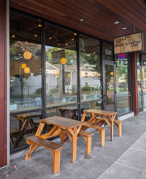 exterior at Bread & Honey Cafe in Portland