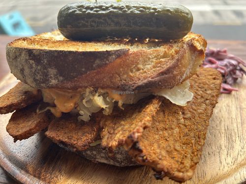 Tempeh Reuben  at Koda Coffee in Scarborough