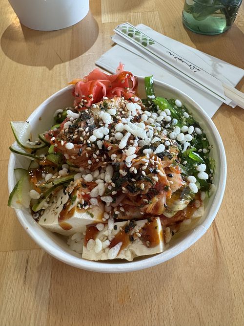 Vegan bowl  at Poke for the People in Haleiwa