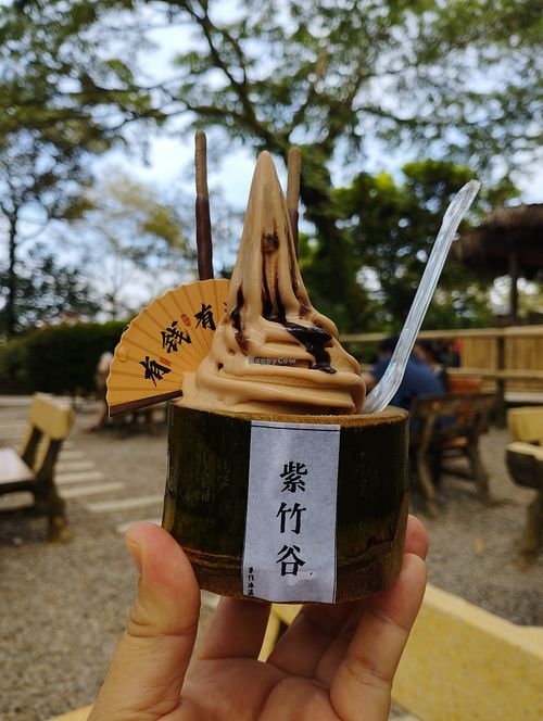Bamboo Ice Cream  at Fat Bamboo Cafe in Kulai