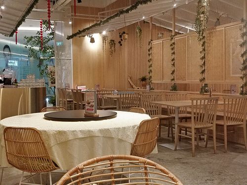 Oct 21 - very empty due to covid measures at Lotus Vegetarian 莲心 - Novena in Central Singapore