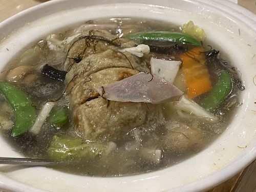 Veg fish  at Lotus Vegetarian 莲心 - Novena in Central Singapore