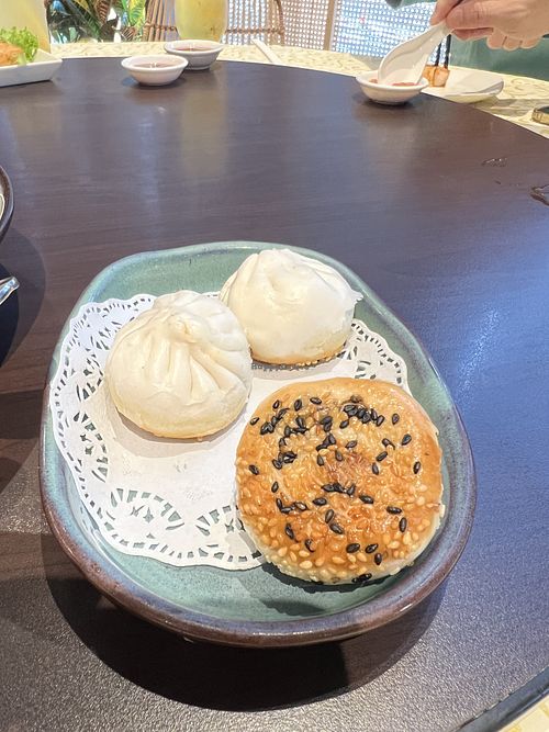 Pan Fried bun- 8/10  at Lotus Vegetarian 莲心 - Novena in Central Singapore