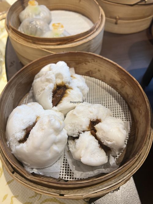 Cha siew bun 10/10  at Lotus Vegetarian 莲心 - Novena in Central Singapore