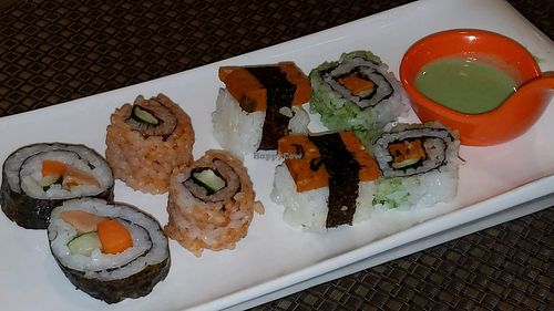 vegan sushi at Lotus Vegetarian 莲心 - Novena in Central Singapore