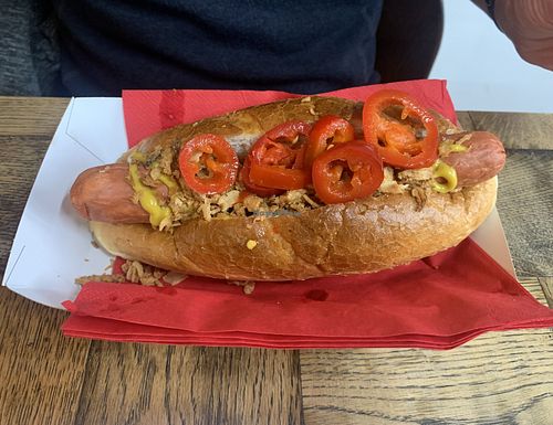 Hot dog  at Vivi's Deli in Glasgow